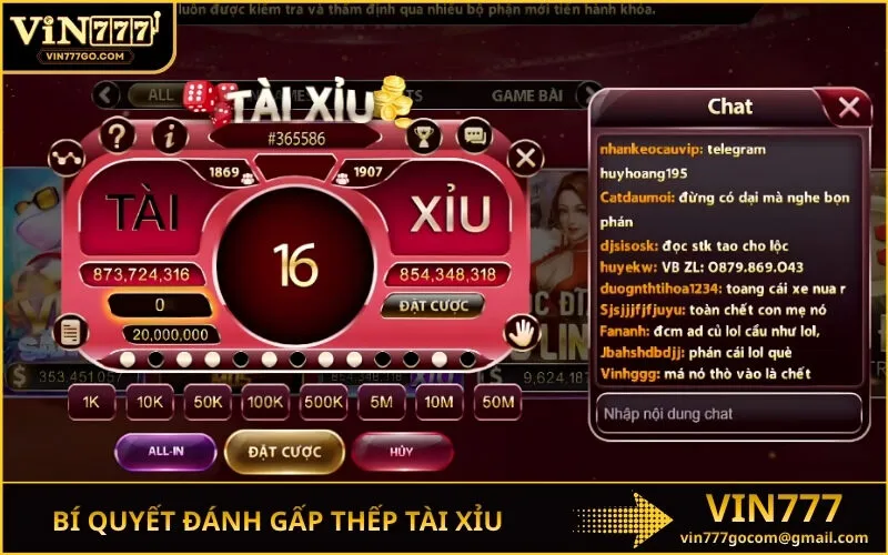 Bí Quyết Đánh Gấp Thếp Tài Xỉu