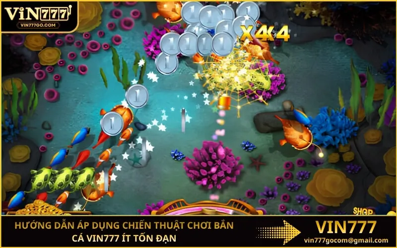 Hướng dẫn áp dụng chiến thuật chơi bắn cá Vin777 ít tốn đạn